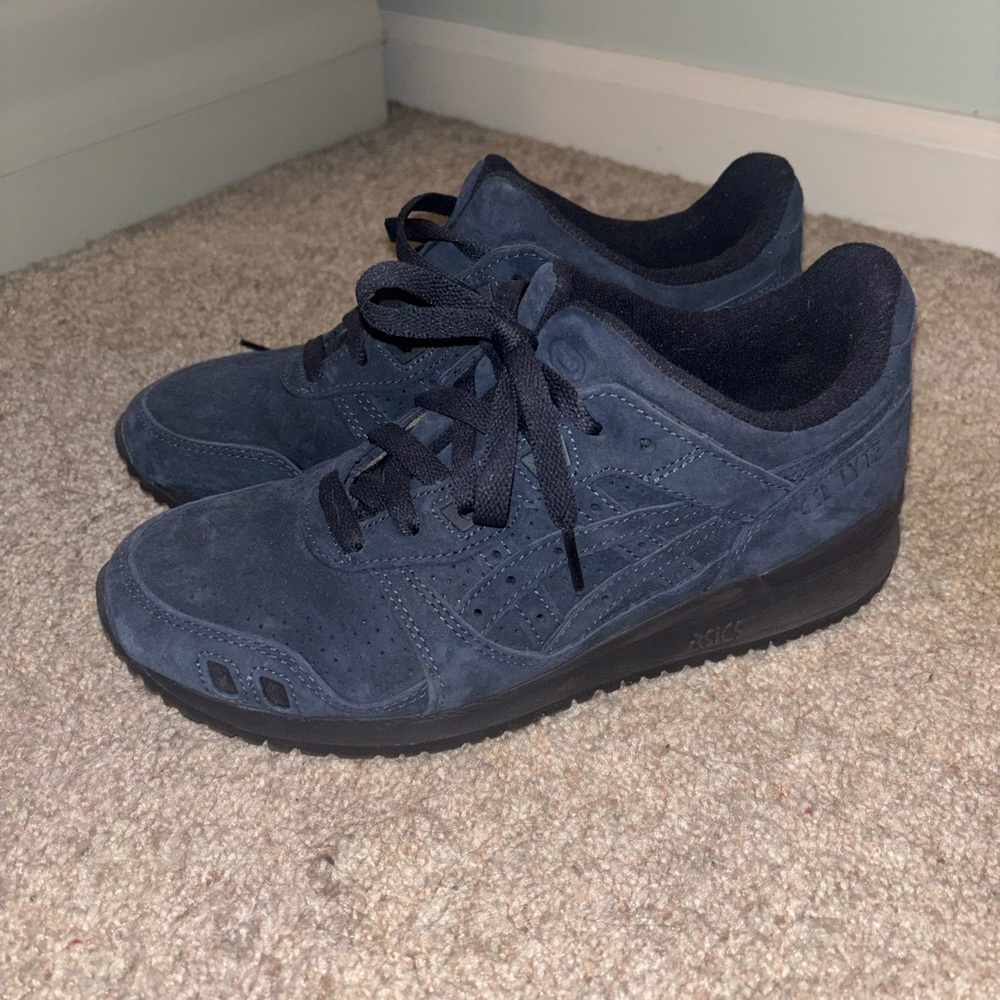ASICS Navy Blue and Black Sneakers